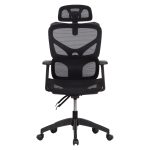 ΚΑΡΕΚΛΑ ΓΡΑΦΕΙΟΥ APEX HM1227.01 ΜΑΥΡO MESH & PP 70x66x113-130Υεκ - Image 3