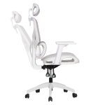 ΚΑΡΕΚΛΑ ΓΡΑΦΕΙΟΥ APEX HM1227.02 ΛΕΥΚΟ PP--ΑΝΟΙΧΤΟ ΓΚΡΙ MESH 70x66x113-130Υεκ - Image 4
