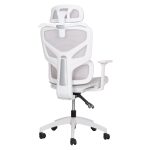 ΚΑΡΕΚΛΑ ΓΡΑΦΕΙΟΥ APEX HM1227.02 ΛΕΥΚΟ PP--ΑΝΟΙΧΤΟ ΓΚΡΙ MESH 70x66x113-130Υεκ - Image 5