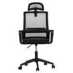 ΚΑΡΕΚΛΑ ΓΡΑΦΕΙΟΥ VELOCITY HM1229.01 ΜΑΥΡO MESH & PP 60x62x123Υεκ - Image 3