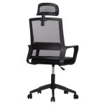 ΚΑΡΕΚΛΑ ΓΡΑΦΕΙΟΥ VELOCITY HM1229.01 ΜΑΥΡO MESH & PP 60x62x123Υεκ - Image 5