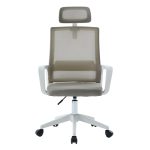 ΚΑΡΕΚΛΑ ΓΡΑΦΕΙΟΥ VELOCITY HM1229.02 ΛΕΥΚΟ PP--ΑΝΟΙΧΤΟ ΓΚΡΙ MESH 60x62x123Υεκ - Image 3