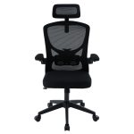 ΚΑΡΕΚΛΑ ΓΡΑΦΕΙΟΥ FLOATER HM1230.01 ΜΑΥΡO MESH & PP 62x62x115-125Υεκ - Image 3