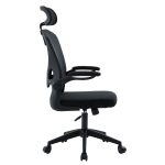 ΚΑΡΕΚΛΑ ΓΡΑΦΕΙΟΥ FLOATER HM1230.01 ΜΑΥΡO MESH & PP 62x62x115-125Υεκ - Image 4