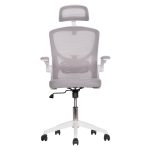 ΚΑΡΕΚΛΑ ΓΡΑΦΕΙΟΥ FLOATER HM1230.02 ΛΕΥΚΟ PP--ΑΝΟΙΧΤΟ ΓΚΡΙ MESH 62x62x115-125Υεκ - Image 3