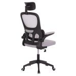 ΚΑΡΕΚΛΑ ΓΡΑΦΕΙΟΥ BASTON HM18236.02 ΓΚΡΙ MESH & ΜΑΥΡΟ PP ΣΚΕΛΕΤΟΣ 64x60x127Υεκ. - Image 5
