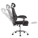 ΚΑΡΕΚΛΑ ΓΡΑΦΕΙΟΥ BARNET HM18258.01 ΜΑΥΡΟ MESH-ΜΑΥΡΟΣ ΣΚΕΛΕΤΟΣ NYLON 61x62x123Υ - Image 4
