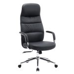ΚΑΡΕΚΛΑ ΓΡΑΦΕΙΟΥ TEETER HM18355.01 ΜΑΥΡΟ PU ΔΕΡΜΑ--ΒΑΣΗ ΧΡΩΜΙΟΥ 67x66x121Υεκ
