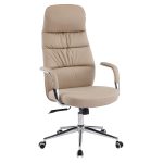 ΚΑΡΕΚΛΑ ΓΡΑΦΕΙΟΥ TEETER HM18355.02 ΜΠΕΖ PU ΔΕΡΜΑ--ΒΑΣΗ ΧΡΩΜΙΟΥ 67x66x121Υεκ