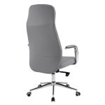 ΚΑΡΕΚΛΑ ΓΡΑΦΕΙΟΥ TEETER HM18355.10 ΓΚΡΙ PU ΔΕΡΜΑ--ΒΑΣΗ ΧΡΩΜΙΟΥ 67x66x121Υεκ - Image 5
