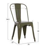 ΚΑΡΕΚΛΑ ΜΕΤΑΛΛΙΚΗ MELITA-PRO HM8641.43 ΣΕ DARK OLIVE GREEN 44x47x84.5Υεκ. - Image 2