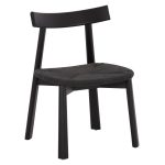 KΑΡΕΚΛΑ ΤΡΑΠΕΖΑΡΙΑΣ OSORIO HM18335.02 RUBBERWOOD & ΣΧΟΙΝΙ ΣΕ ΜΑΥΡΟ 51x55x74Υεκ