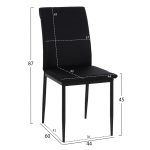 ΚΑΡΕΚΛΑ ΤΡΑΠΕΖΑΡΙΑΣ PERKY HM18347.02 ΜΑΥΡΟ ΥΦΑΣΜΑ & ΜΕΤΑΛΛΙΚΑ ΠΟΔΙΑ 44x60x87Υεκ - Image 2
