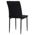 ΚΑΡΕΚΛΑ ΤΡΑΠΕΖΑΡΙΑΣ PERKY HM18347.02 ΜΑΥΡΟ ΥΦΑΣΜΑ & ΜΕΤΑΛΛΙΚΑ ΠΟΔΙΑ 44x60x87Υεκ - Image 5