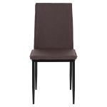 ΚΑΡΕΚΛΑ ΤΡΑΠΕΖΑΡΙΑΣ PERKY HM18347.03 ΚΑΦΕ ΥΦΑΣΜΑ-ΜΕΤΑΛ. ΠΟΔΙΑ ΜΑΥΡΑ 44x60x87Υεκ - Image 3