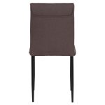 ΚΑΡΕΚΛΑ ΤΡΑΠΕΖΑΡΙΑΣ PERKY HM18347.03 ΚΑΦΕ ΥΦΑΣΜΑ-ΜΕΤΑΛ. ΠΟΔΙΑ ΜΑΥΡΑ 44x60x87Υεκ - Image 6