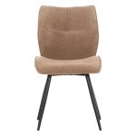 ΚΑΡΕΚΛΑ ΤΡΑΠΕΖΑΡΙΑΣ GAFF HM18425.03 TAUPE ΥΦΑΣΜΑ-ΜΕΤΑΛ.ΜΑΥΡΑ ΠΟΔΙΑ 49x63x90Υεκ - Image 3