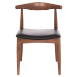 KΑΡΕΚΛΑ ΤΡΑΠΕΖΑΡΙΑΣ ALOR HM9947.03 RUBBERWOOD ΚΑΡΥΔΙ-ΜΑΥΡΟ PU 55x51x75Υεκ - Image 3