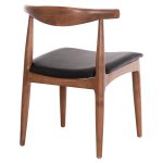 KΑΡΕΚΛΑ ΤΡΑΠΕΖΑΡΙΑΣ ALOR HM9947.03 RUBBERWOOD ΚΑΡΥΔΙ-ΜΑΥΡΟ PU 55x51x75Υεκ - Image 5