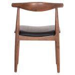 KΑΡΕΚΛΑ ΤΡΑΠΕΖΑΡΙΑΣ ALOR HM9947.03 RUBBERWOOD ΚΑΡΥΔΙ-ΜΑΥΡΟ PU 55x51x75Υεκ - Image 6