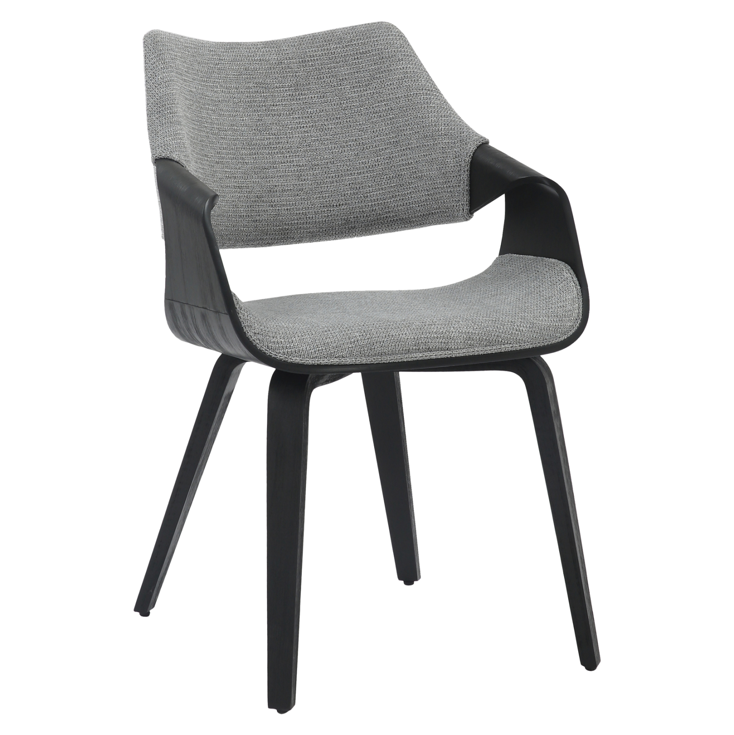karekla-trapezarias-fb9997602-skeletos-k ΚΑΡΕΚΛΑ ΤΡΑΠΕΖΑΡΙΑΣ NETTO HM9976.02 ΣΚΕΛΕΤΟΣ Κ.Π. ΣΕ ΜΑΥΡΟ-ΓΚΡΙ ΥΦΑΣΜΑ 55x56x83,5Υεκ - Image 1
