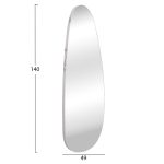 ΚΑΘΡΕΠΤΗΣ ΤΟΙΧΟΥ CRITHER HM4486.05 ΜΕ ΠΛΑΙΣΙΟ MDF ΣΕ WHITE MARBLE ΧΡΩΜΑ 49x140Υεκ. - Image 2