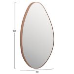 ΚΑΘΡΕΠΤΗΣ ΤΟΙΧΟΥ DROP HM4488.03 ΜΕ ΠΛΑΙΣΙΟ MDF ΣΕ ΦΥΣΙΚΟ ΧΡΩΜΑ ΞΥΛΟΥ 50x80Υεκ. - Image 2