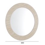 ΚΑΘΡΕΠΤΗΣ ΤΟΙΧΟΥ FONTE HM4880 ΠΛΑΙΣΙΟ MDF ΜΕ PVC ΣΕ ΧΡΩΜΑΤΙΣΜΟ ΤΡΑΒΕΡΤΙΝΑΣ Φ80εκ. - Image 3
