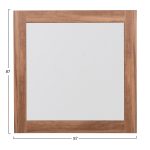 ΚΑΘΡΕΠΤΗΣ TOIXOY ΤΕΤΡΑΓΩΝΟΣ ΣΕΙΡΑ HARRY HM4485.01 ΜΕΛΑΜΙΝΗ ΦΥΣΙΚΟ ΞΥΛΟΥ 87x2(πάχος)x87εκ. - Image 2