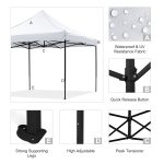 ΚΙΟΣΚΙ/GAZEBO MATTHEW HM6310 ΠΤΥΣΣΟΜΕΝΟ-ΣΚΕΛΕΤΟΣ ΜΕΤΑΛ.ΜΑΥΡΟΣ-ΛΕΥΚΟ ΥΦΑΣΜΑ 3x3x3,10Yμ - Image 6