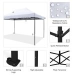 ΚΙΟΣΚΙ/GAZEBO MATTHEW HM6311 ΠΤΥΣΣΟΜΕΝΟ-ΣΚΕΛΕΤΟΣ ΜΕΤΑΛ.ΜΑΥΡΟΣ-ΛΕΥΚΟ ΥΦΑΣΜΑ 3x4,5x3,10Yμ - Image 6