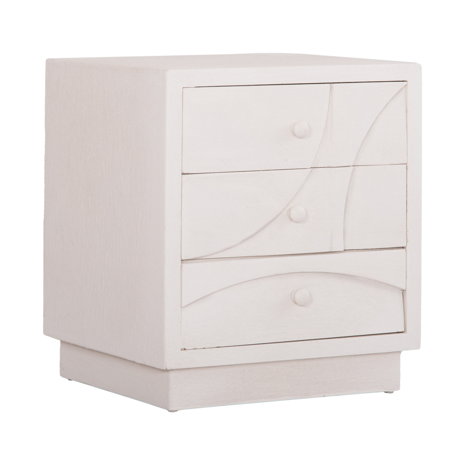 komodino-fb918047-mdf-se-ypoleyko-chroma ΚΟΜΟΔΙΝΟ ΣΕΙΡΑ SANTORINI HM18047 MDF ΣΕ ΥΠΟΛΕΥΚΟ ΧΡΩΜΑ-3 ΣΥΡΤΑΡIA 48x38x55,5Υεκ. - Image 1