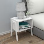 ΚΟΜΟΔΙΝΟ JAKE HM18182.01 ΜΕΛΑΜΙΝΗ ΣΕ ΛΕΥΚΟ 48x35x49Υεκ. - Image 2
