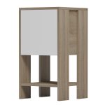ΚΟΜΟΔΙΝΟ ARGUS HM18378.11 ΜΕΛΑΜΙΝΗ ΛΕΥΚΟ/SONAMA 30x30x55Υεκ. - Image 5