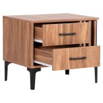 ΚΟΜΟΔΙΝΟ ΣΕΙΡΑ HARRY HM2487.01 ΜΕΛΑΜΙΝΗ ΦΥΣΙΚΟ ΞΥΛΟΥ-ΜΑΥΡΟ 55x43x48Υεκ. - Image 5