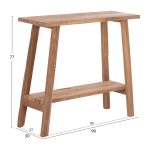 ΚΟΝΣΟΛΑ TALIBER HM18256 ΞΥΛΟ TEAK ΣΕ ΦΥΣΙΚΟ ΧΡΩΜΑ 90x30x77Υεκ. - Image 2