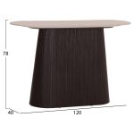 ΚΟΝΣΟΛΑ CATER HM18323 ΚΕΡΑΜΙΚΟ TOP ΟΨΗ ΤΡΑΒΕΡΤΙΝΑΣ-MDF ΒΑΣΗ 120x40x78Υεκ. - Image 2