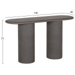 ΚΟΝΣΟΛΑ KENJI FIBER CEMENT ΣΕ ΓΚΡΙ HM6584.01 140x40x77Υεκ. - Image 2