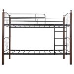 ΚΟΥΚΕΤΑ ΚΡΕΒΑΤΙ STOREY HM687 ΜΑΥΡΟ ΜΕΤΑΛΛΟ-ΚΑΡΥΔΙ RUBBERWOOD-ΓΙΑ ΣΤΡΩΜΑ 190x90εκ - Image 3