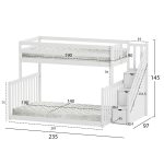 ΚΟΥΚΕΤΑ ΠΑΙΔΙΚΗ BEAMER HM21320 ΞΥΛΟ ΠΕΥΚΟΥ ΛΕΥΚΟ--ΓΙΑ ΣΤΡΩΜΑΤΑ 90 & 140x190εκ - Image 3