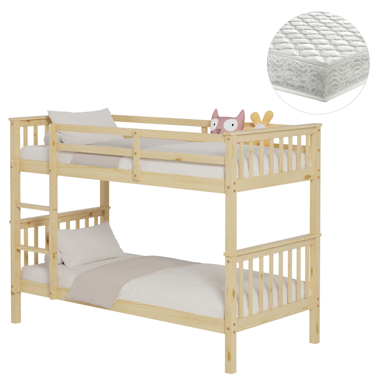 koyketa-paidiki-me-2-stromata-fb921307-x ΚΟΥΚΕΤΑ ΠΑΙΔΙΚΗ ΜΕ 2 ΣΤΡΩΜΑΤΑ LANTAI HM21307 ΞΥΛΟ ΠΕΥΚΟΥ ΦΥΣΙΚΟ--ΣΤΡΩΜΑΤΑ 90x190εκ - Image 1