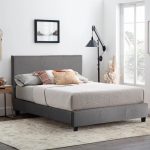 ΚΡΕΒΑΤΙ ΜΕ ΣΤΡΩΜΑ BECCA HM21283.04 ΓΚΡΙ ΥΦΑΣΜΑ--ΓΙΑ 150x200εκ - Image 2