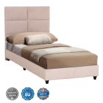 ΚΡΕΒΑΤΙ ΜΟΝΟ MILO HM652.32 ΜΠΕΖ TEDDY ΥΦΑΣΜΑ ΓΙΑ ΣΤΡΩΜΑ 90x200εκ