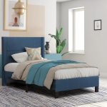 ΚΡΕΒΑΤΙ ΜΟΝΟ & ΣΤΡΩΜΑ TRILLOP HM21203.14 ΜΠΛΕ ΥΦΑΣΜΑ--ΓΙΑ 120x200εκ - Image 2
