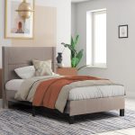 ΚΡΕΒΑΤΙ ΜΟΝΟ & ΣΤΡΩΜΑ TRILLOP HM21203.15 ΜΠΕΖ ΥΦΑΣΜΑ--ΓΙΑ 120x200εκ - Image 2