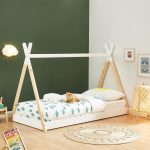 ΚΡΕΒΑΤΙ ΠΑΙΔΙΚΟ MUNK HM699.03 τ.MONTESSORI ΞΥΛΟ ΠΕΥΚΟΥ ΦΥΣΙΚΟ-ΛΕΥΚΟ- 190x90εκ - Image 2