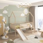 ΚΡΕΒΑΤΙ ΠΑΙΔΙΚΟ ΤΣΟΥΛΗΘΡΑ PHYLLIS HM21310 ΠΕΥΚΟ ΣΕ ΦΥΣΙΚΟ--ΜΕ ΣΤΡΩΜΑ 90x190εκ - Image 2