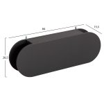 ΚΡΕΜΑΣΤΡΑ ΕΙΣΟΔΟΥ & ΚΛΕΙΣΤΟ ΡΑΦΙ STOR HM18078.03 ΜΕΛΑΜΙΝΗ ΣΚΟΥΡΟ ΓΚΡΙ 84x15.5x28.5Υεκ - Image 2