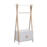 ΚΡΕΜΑΣΤΡΑ ΠΑΙΔΙΚH ΜΕ ΝΤΟΥΛΑΠΙ PASCHAL HM2495.03 ΜΕΛΑΜΙΝΗ-ΞΥΛΟ ΠΕΥΚΟΥ 76x44x170Υεκ