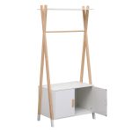 ΚΡΕΜΑΣΤΡΑ ΠΑΙΔΙΚH ΜΕ ΝΤΟΥΛΑΠΙ PASCHAL HM2495.03 ΜΕΛΑΜΙΝΗ-ΞΥΛΟ ΠΕΥΚΟΥ 76x44x170Υεκ - Image 5